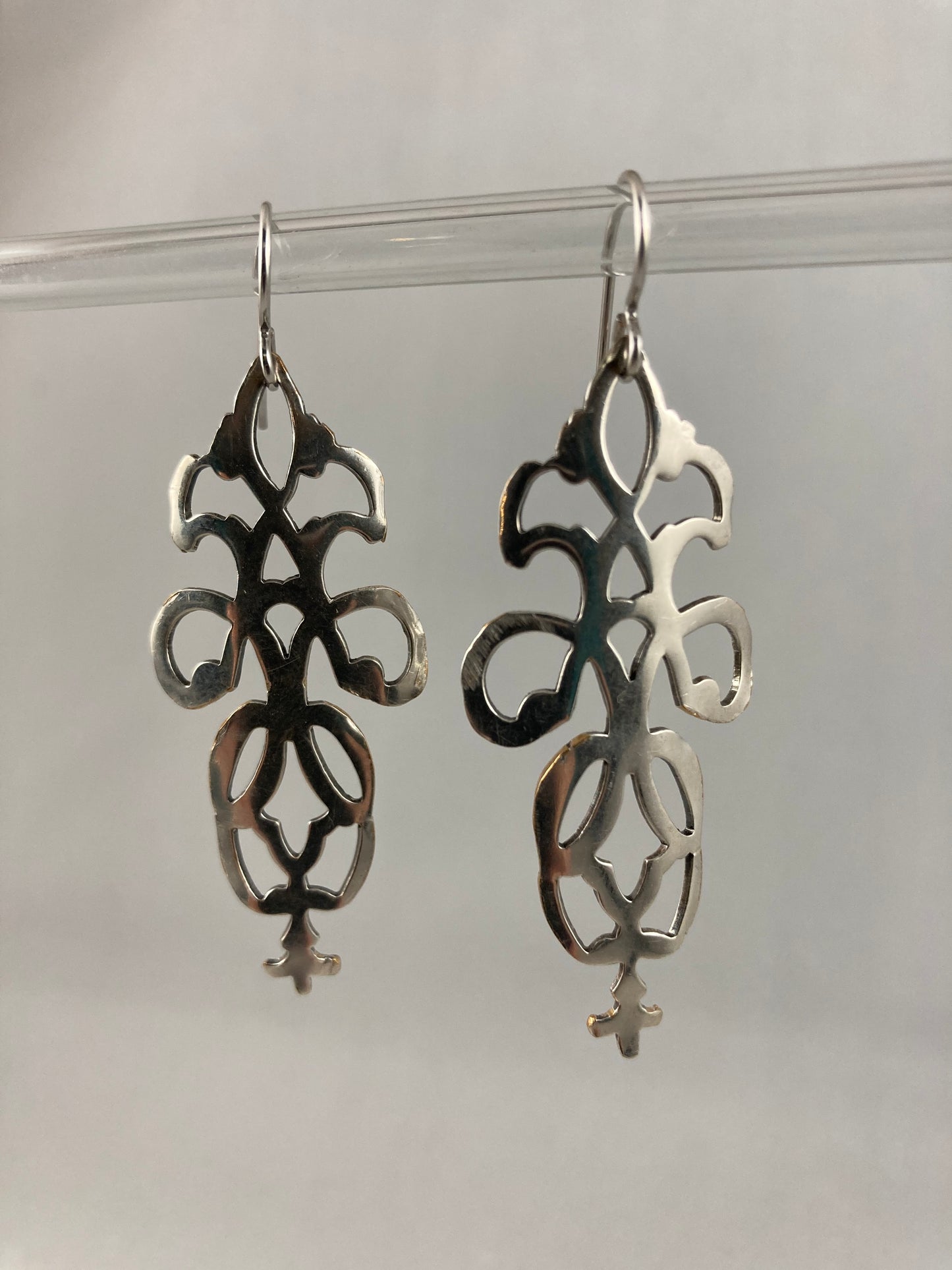 Earrings from a Vintage Candy Dish