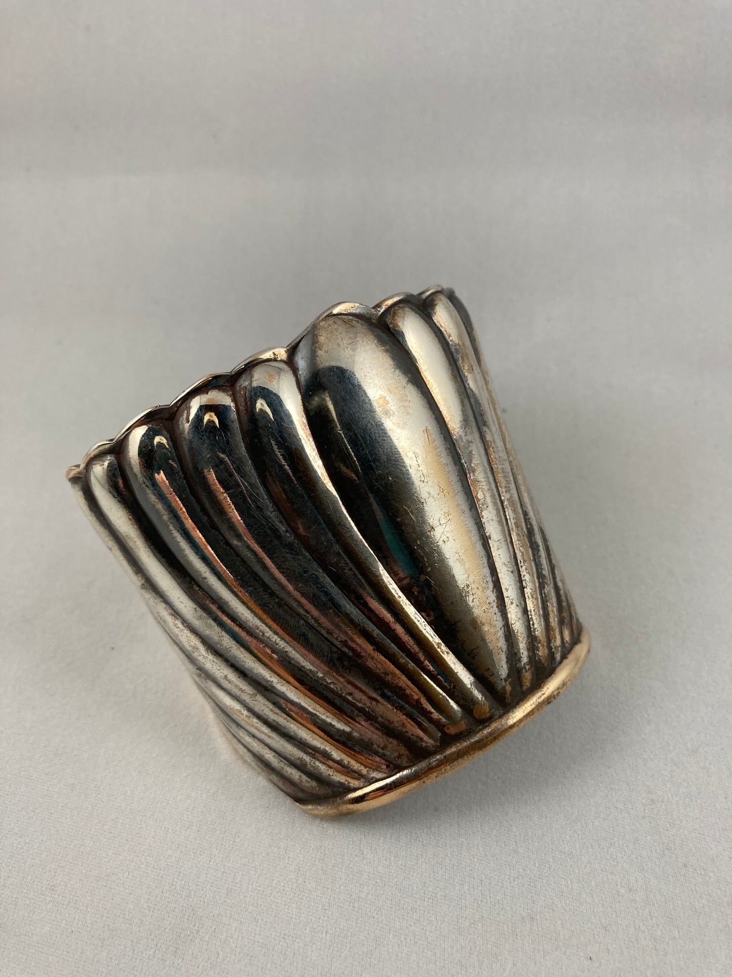 Cuff Bracelet from a Vintage Serving Bowl