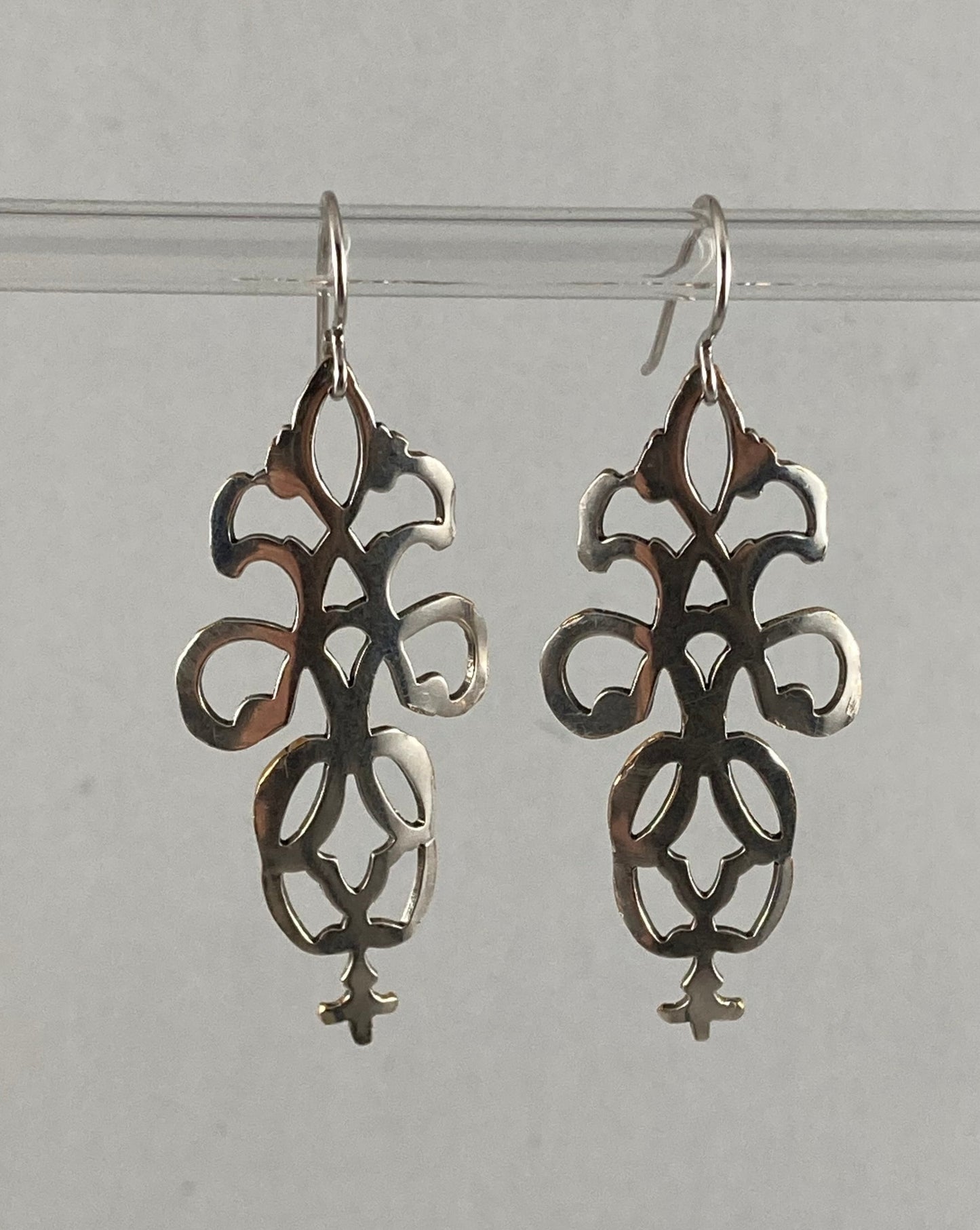 Earrings from a Vintage Candy Dish