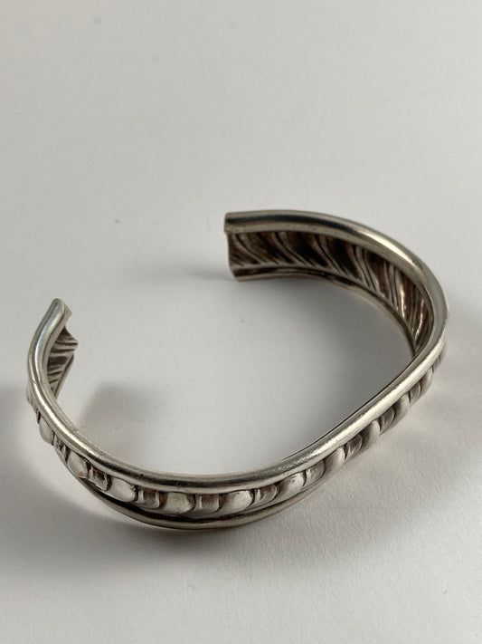 Small Cuff Bracelet from a Vintage Serving Platter