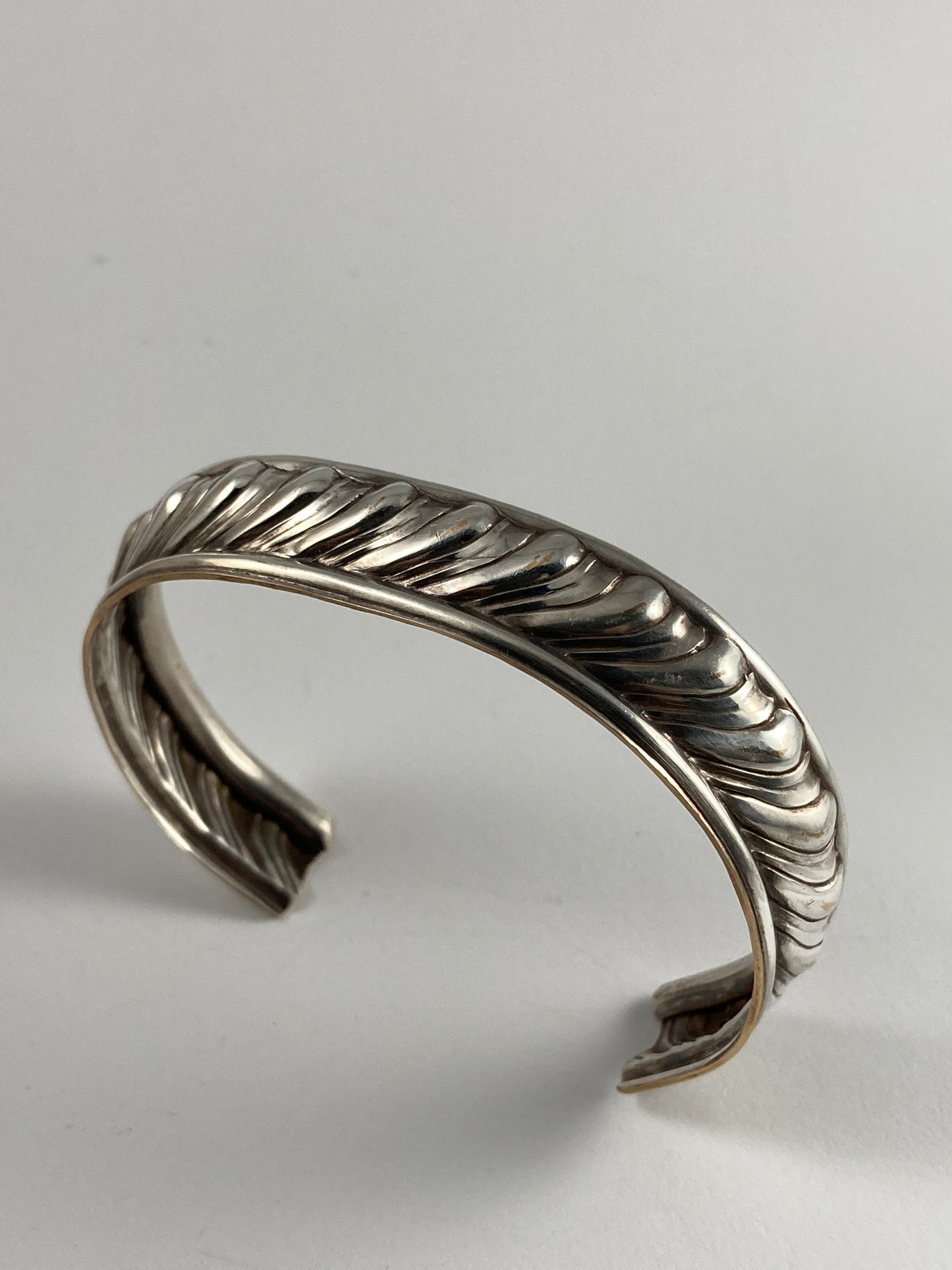 Heirloom Cuff: Sterling Silver Plated Bracelet from Vintage Serving Platter