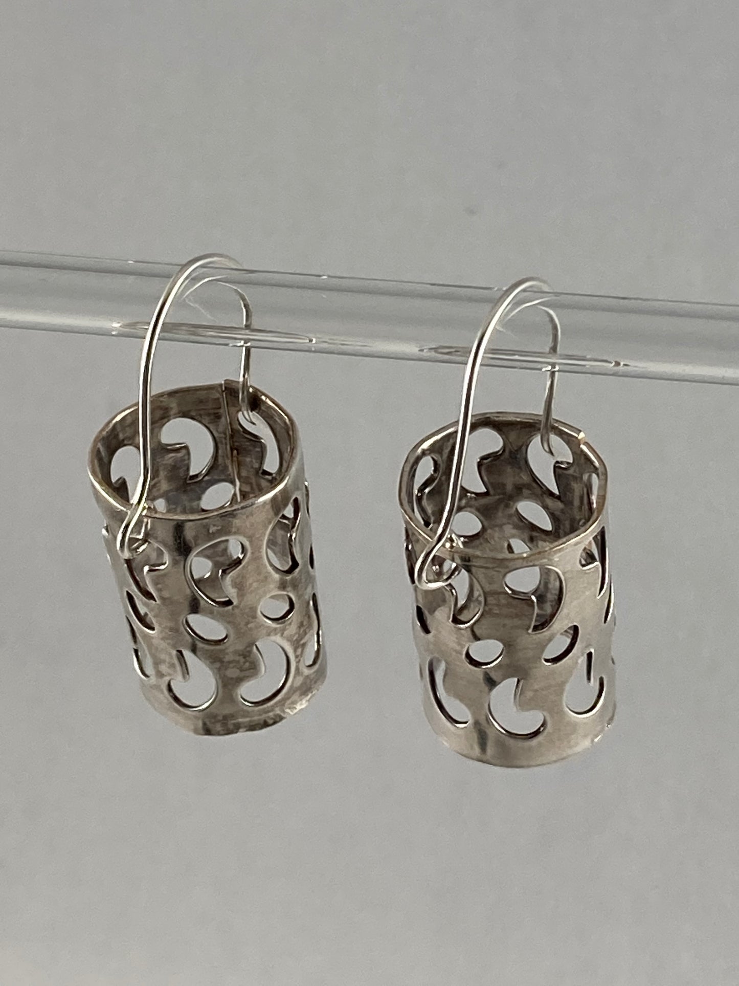 Dangle Earring created from a Casserole Dish