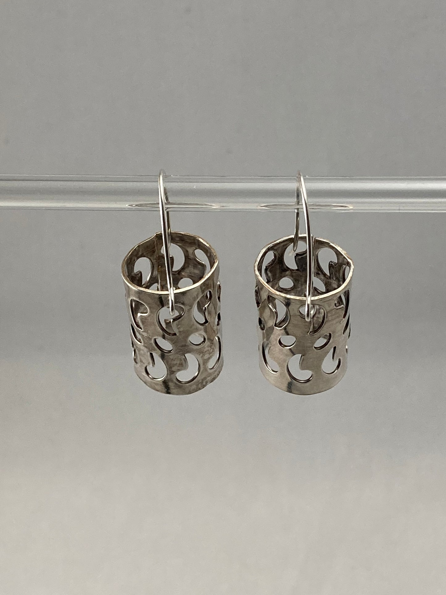 Dangle Earring created from a Casserole Dish