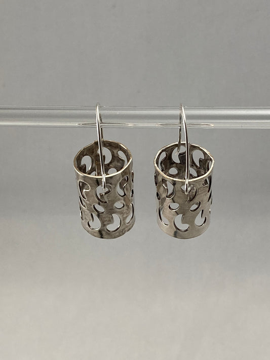 Dangle Earring created from a Casserole Dish