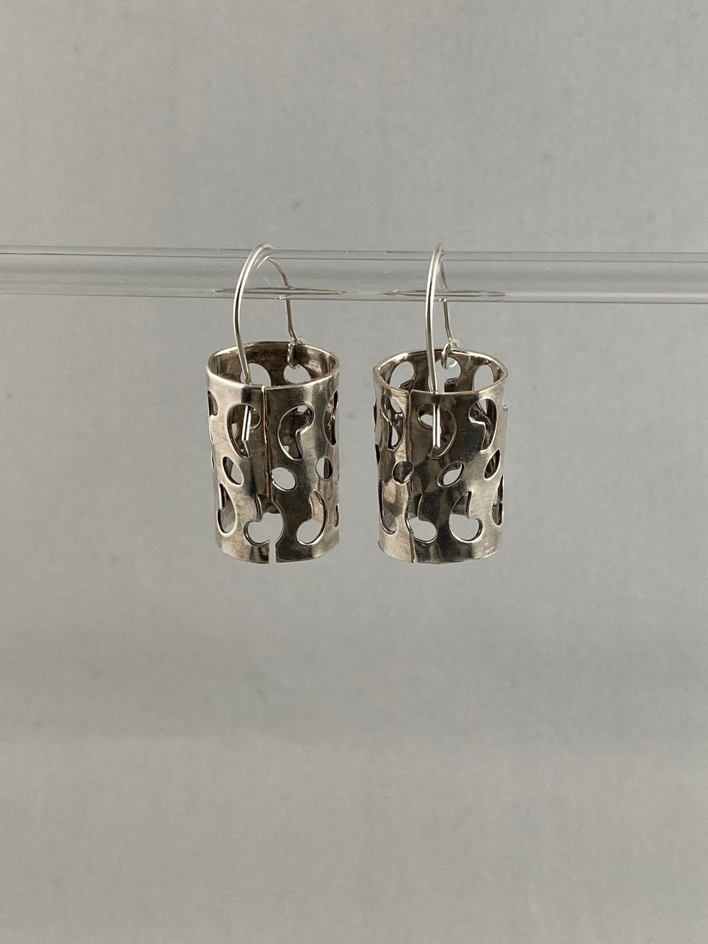 Dangle Earring created from a Casserole Dish