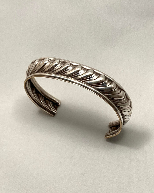 Heirloom Cuff: Sterling Silver Plated Bracelet from Vintage Serving Platter